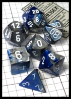 Dice : Dice - Dice Sets - Chessex Gemini Blue Steel w White CHX 26423 - Ebay Sept 2014